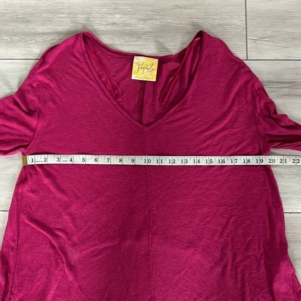 Free People size small hot pink oversized shirt